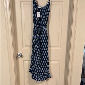J. Crew Blue Patterned Women's Dress